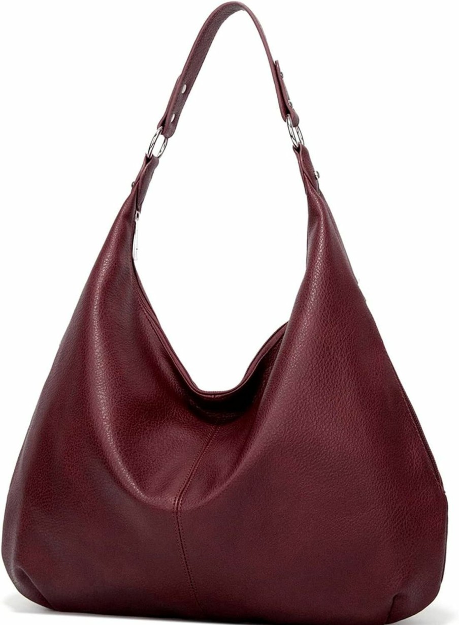 Satchel Handbags | Ashioup Ashioup Hobo Bags For Women Soft Pu Leather Slouchy Bag Shoulder Purse With Zipper