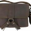 Satchel Handbags | Hide & Drink Hide & Drink, Rectangular Crossbody Bag With Tassels, Handmade From Full Grain Leather - Bourbon Brown