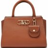 Satchel Handbags | Anne Klein Anne Klein Convertible Mini Satchel With Bevel Logo