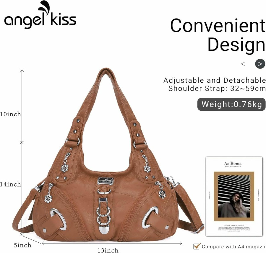 Satchel Handbags | Angel Kiss Angelkiss Hobo Purses And Handbags For Women Satchel Handbag Women Purses Large Daily Shoulder Bags