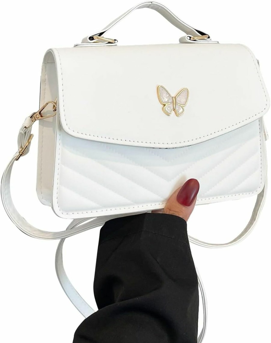 Satchel Handbags | Floerns Floerns Women'S Small Crossbody Bag Butterfly Leather Cute Clutch Purse Shoulder Bag