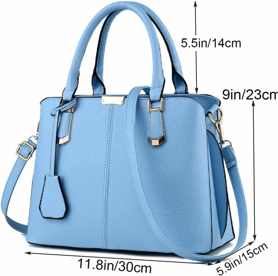 Satchel Handbags | XingChen Xingchen Purses And Handbags For Women Fashion Messenger Bag Ladies Pu Leather Top Handle Satchel Shoulder Tote Bags