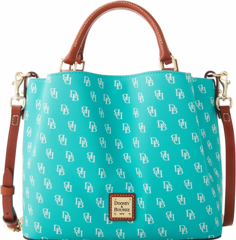 Satchel Handbags | Dooney & Bourke Dooney & Bourke Handbag, Gretta Small Brenna Satchel - Sea Foam