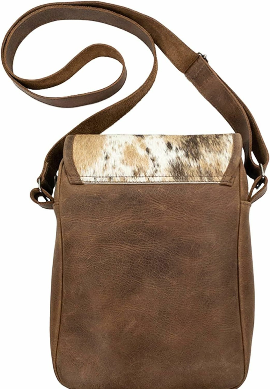 Satchel Handbags | Western Leather Works Western Leather Works, Rectangular Cowboy Satchel Handmade From Full Grain Leather - Furry