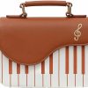 Satchel Handbags | Zeph Hosea Zeph Hosea Women Piano Pattern Music Note Top Handle Satchel Mini Size Crossbody Tote Bag Purse