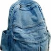 Satchel Handbags | MaxxCloud Maxxcloud Vintage Denim Laptop Backpack Casual Canvas Daypack Handbag Purse Lightweight Rucksack Shoulder Bag