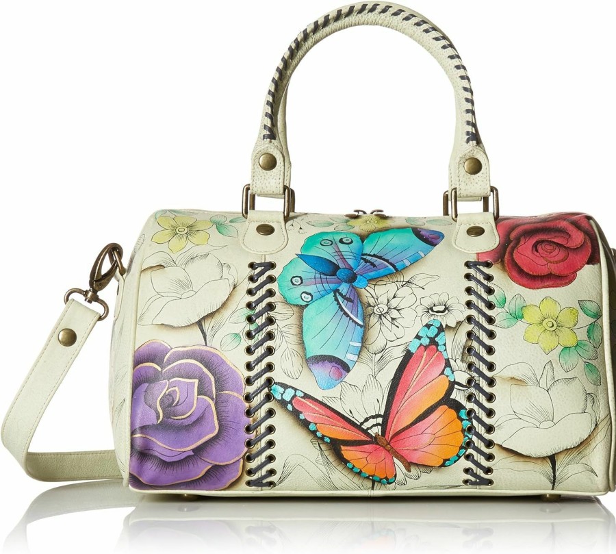 Satchel Handbags | Anuschka Anuschka Anna Hand Painted Leather Women'S All Round Zip Satchel