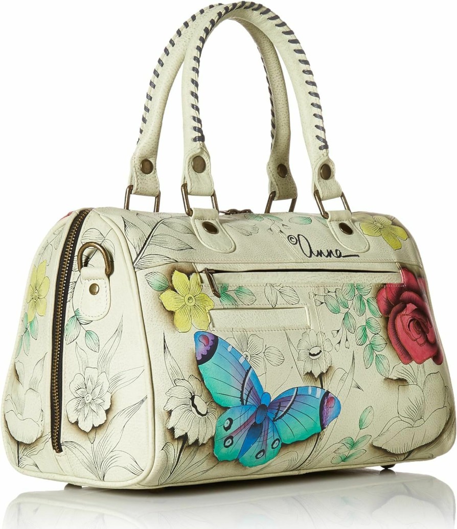 Satchel Handbags | Anuschka Anuschka Anna Hand Painted Leather Women'S All Round Zip Satchel