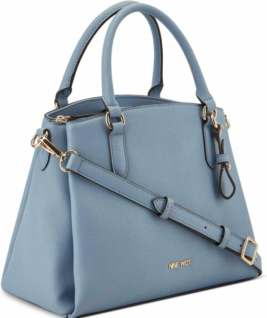 Satchel Handbags | Nine West Nine West Tansy Jet Set Satchel, Pale Denim