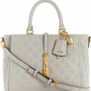 Satchel Handbags | GUESS Guess James Girlfriend Satchel, Taupe Logo