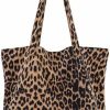 Satchel Handbags | Valentoria Leopard Shoulder Bag Soft & Lightweight Large Tote Purse Handbag Travel Satchel Gift For Women