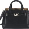 Satchel Handbags | Michael Kors Michael Kors Reed Small Belted Logo Satchel (Black)