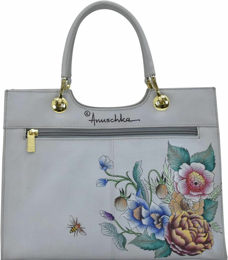 Satchel Handbags | Anuschka Anuschka Women'S Hand-Painted Genuine Leather Medium Satchel