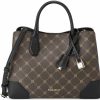 Satchel Handbags | Nine West Nine West Brooklyn Jet Set Satchel, Brown/Black Logo