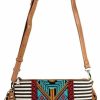 Satchel Handbags | SPUNKYsoul Boho Tassel Multi-Color Aztec & Stripe Embroidered Canvas Satchel Cross Body Handbag Purse