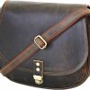 Satchel Handbags | Jony Vintage Jony Vintage 11 Inch Crossbody Bag For Women Handmade Genuine Buff Leather Vintage Shoulder Brown Handbag Purse