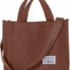 Satchel Handbags | TCHH-DayUp Tchh-Dayup Small Corduroy Tote Bag For Women Mini Crossbody Shoulder Bag