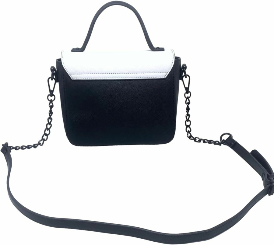 Satchel Handbags | Steve Madden Steve Madden Bmelodie Satchel Crossbody Bag (Blk/Wht)