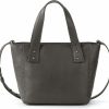 Satchel Handbags | The Sak The Sak Liv Satchel In Leather, Large Purse With Removable, Convertible Straps, Slate