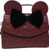 Satchel Handbags | Loungefly Loungefly Disney Minnie Mouse Quilted Crossbody Satchel Handbag Purse