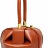 Satchel Handbags | NORMIA RITA Handbags For Ladies Fashion Retro Genuine Leather Handmade Dumplings Satchel Women Small Shopping Dating Bag… (Brown)