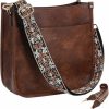 Satchel Handbags | HKCLUF Hkcluf Leather Crossbody Bags For Women Trendy Shoulder Bag Crossbody Purse For Women With 2Pcs Adjustable Guitar Strap