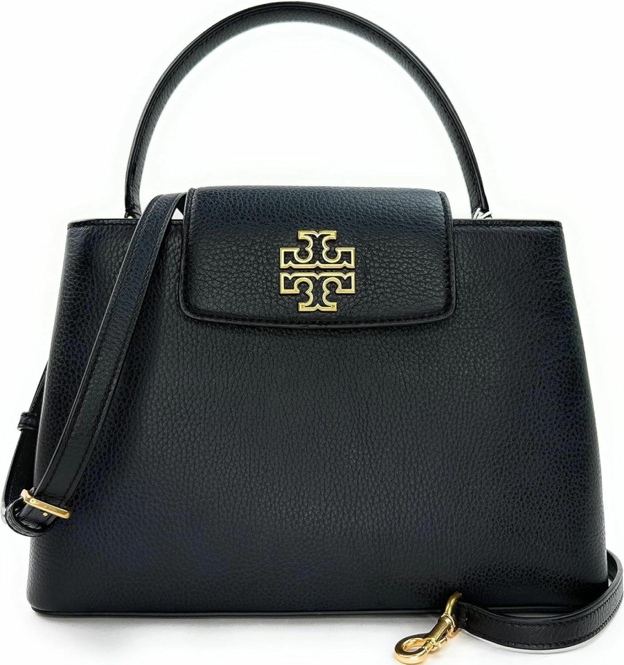 Satchel Handbags | Tory Burch Tory Burch Britten Small Satchel (Black)