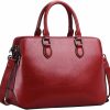 Satchel Handbags | HESHE Heshe Leather Handbags For Women Tote Bag With Multi Compartments Top Handle Bag Fashion Satchel Bag Shoulder Crossbody Purse