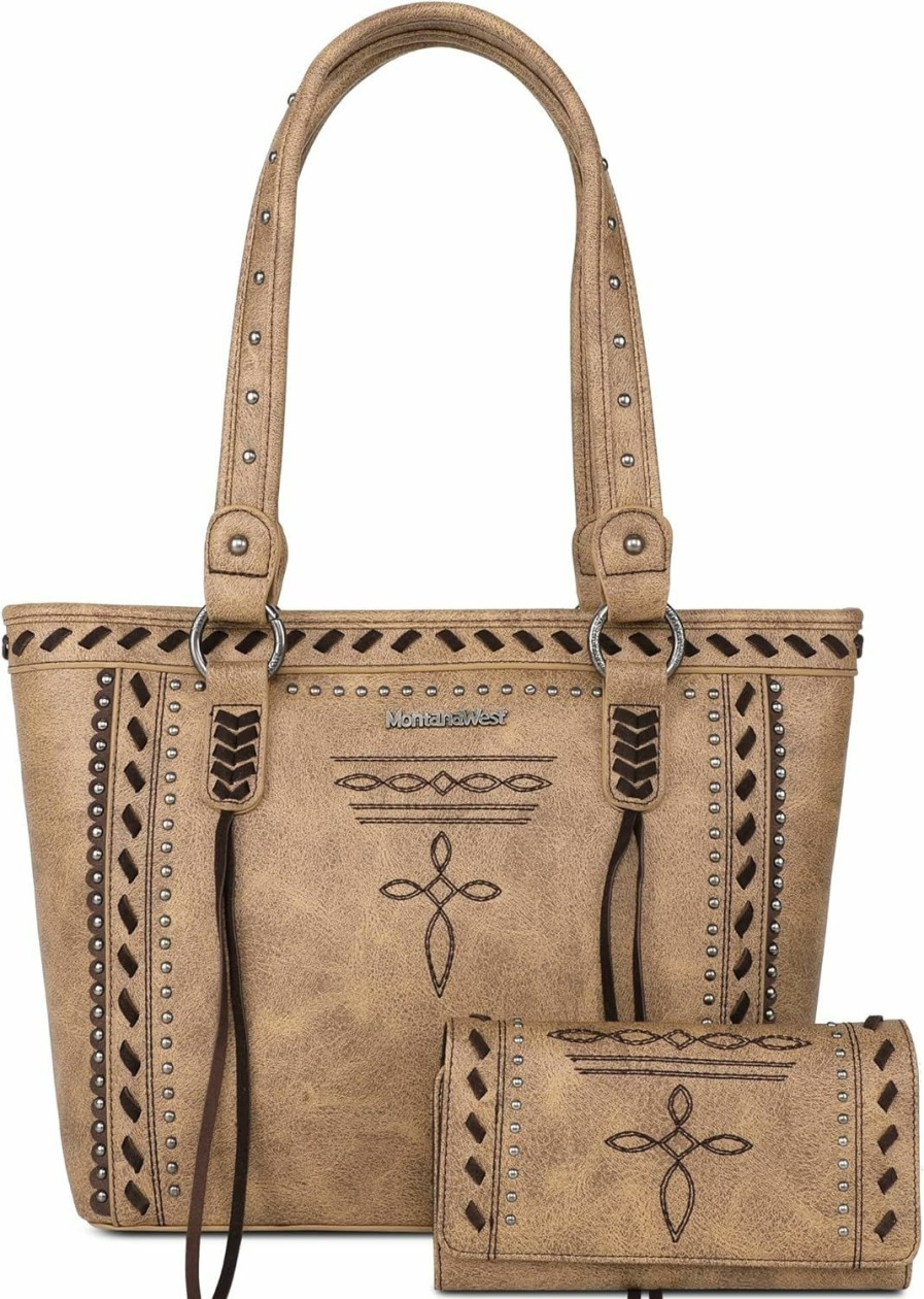 Satchel Handbags | Montana West Montana West Spiritual Collection Western Tote Bag For Women Vegan Leather Shoulder Handbag With Wallet