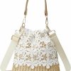 Satchel Handbags | Halemet Straw Bag Beach Bag Small Tote Bag Shoulder Bag Flower Lace Handbag Satchel Crossbody Bag Purses 2024