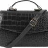 Satchel Handbags | Danse Jupe Danse Jupe Women Crocodile Patent Leather Shoulder Bag Handbag Fashion Shell Crossbody Bag