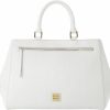 Satchel Handbags | Dooney & Bourke Dooney & Bourke Handbag, Saffiano Zip Satchel - Off White