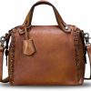 Satchel Handbags | IVTG Genuine Leather Satchel For Women Handmade Vintage Crossbody Bag Shoulder Purses For Ladies