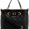 Satchel Handbags | GUESS Guess Izzy Peony Small Girlfriend Satchel, Black Logo