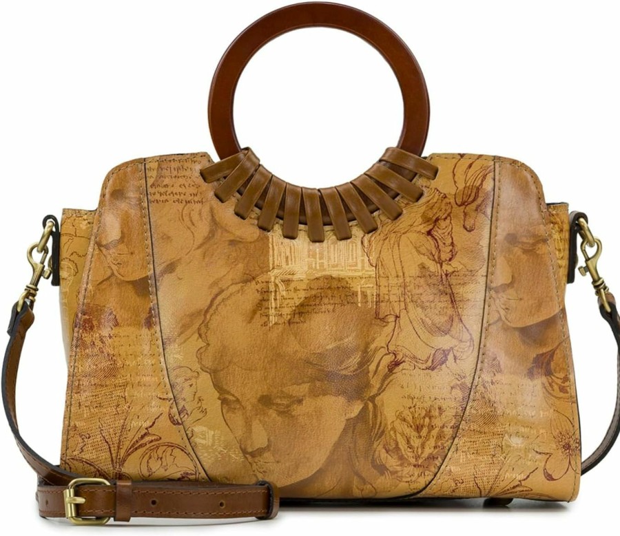 Satchel Handbags | Patricia Nash Patricia Nash Lyon Satchel Crossbody, Italian Sketchbook