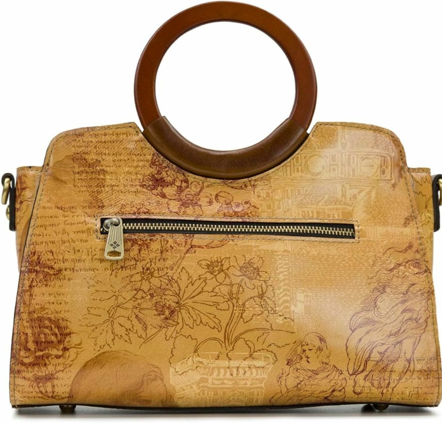 Satchel Handbags | Patricia Nash Patricia Nash Lyon Satchel Crossbody, Italian Sketchbook