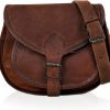 Satchel Handbags | cuero Leather Purse For Women Genuine Brown Leather Crossbody Bag Ladies Bags Satchel Travel Tote Shoulder Sling Bag