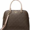 Satchel Handbags | Michael Kors Michael Kors Cindy Medium Logo And Leather Satchel