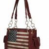 Satchel Handbags | MKF Collection Mkf Collection Usa Shoulder Bags For Women, Vegan Leather American Flag Handbag Purse Top-Handle Satchel Bag