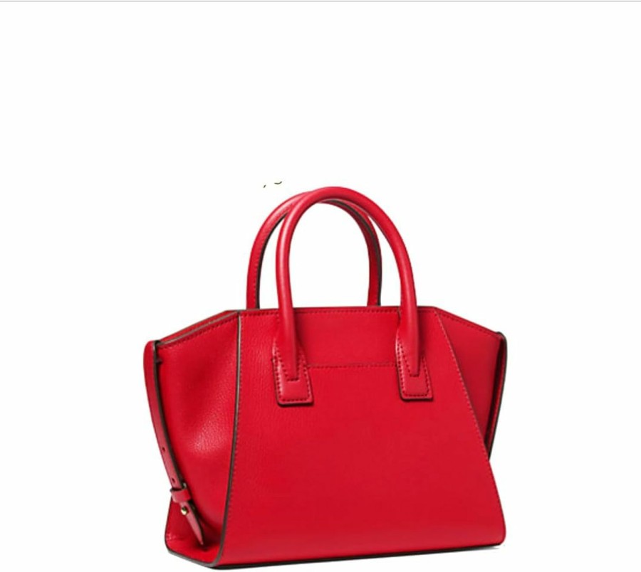 Satchel Handbags | Michael Kors Michael Michael Kors Avril Small Logo Top-Zip Satchel (Bright Red)