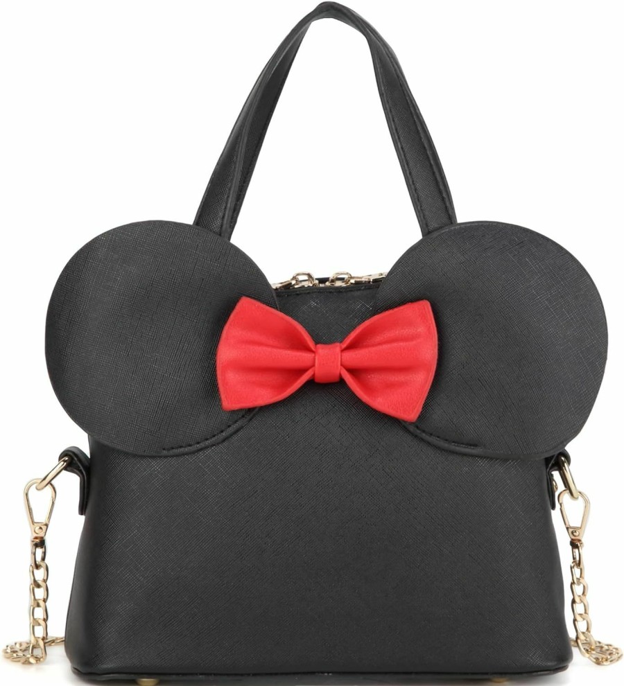 Satchel Handbags | Sunwel Fashion Sunwel Fashion Cutie Mouse Ears Bow Crossbody Bag Mini Shoulder Bag Small Dome Satchel Bag For Women