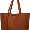 Satchel Handbags | KREIDE Kreide Large Tote Bag For Women Pu Leather Handbags Top Handle Satchel Bags Tote Purse Shoulder Bags