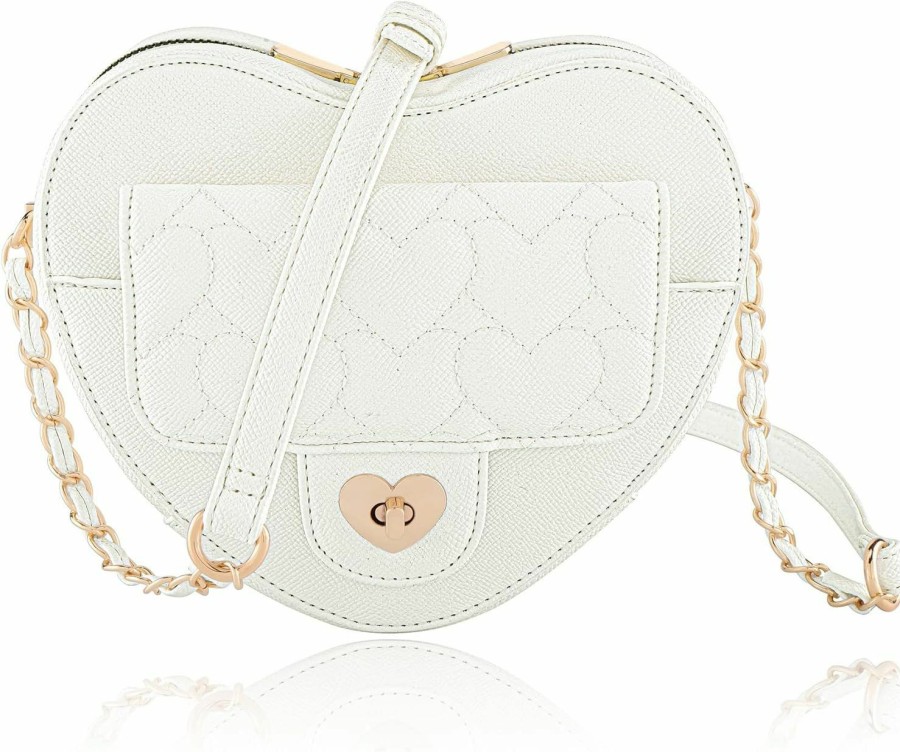 Satchel Handbags | Ayliss Ayliss Women Crossbody Handbag Purse Heart Shape Shoulder Handbag Small Satchel Crossbody Evening Purse Bag Pu Leather