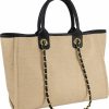 Satchel Handbags | Hidora Women Handwoven Round Straw Handbag Summer Beach Tote With Removable Chain Stylish Shoulder Bag Beach Bag