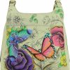 Satchel Handbags | Anna by Anuschka Anna By Anuschka Women Hand Painted Leather Triple Compartment Satchel