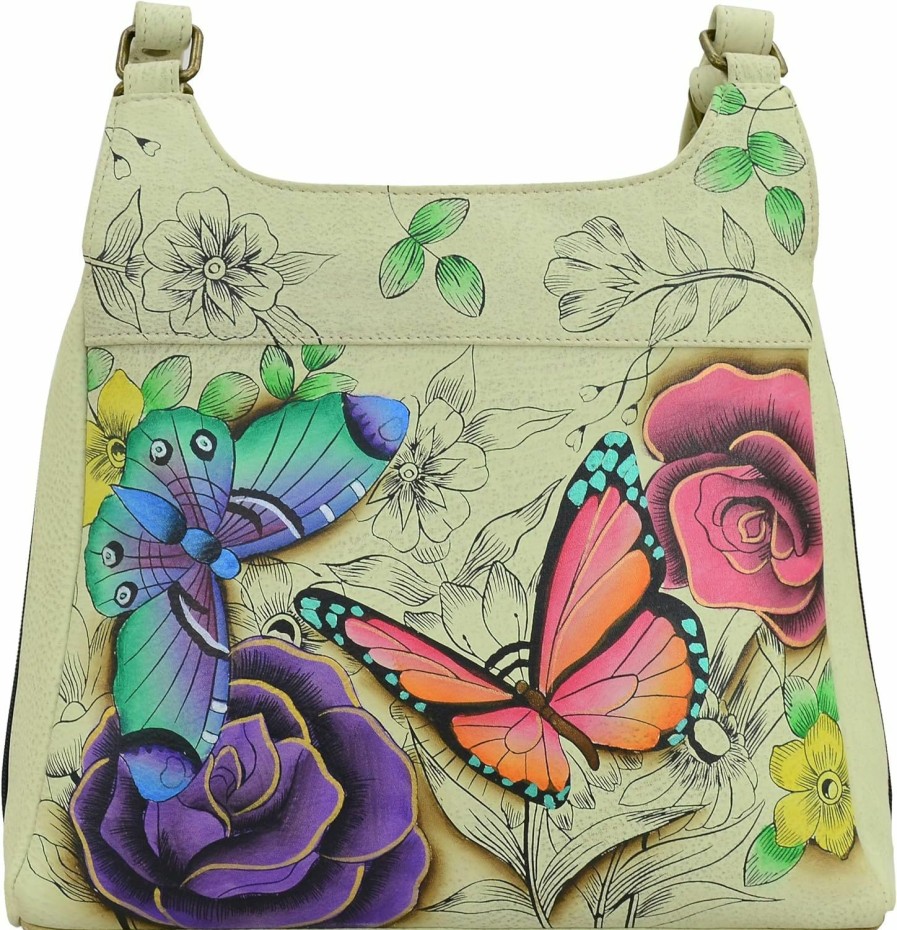 Satchel Handbags | Anna by Anuschka Anna By Anuschka Women Hand Painted Leather Triple Compartment Satchel