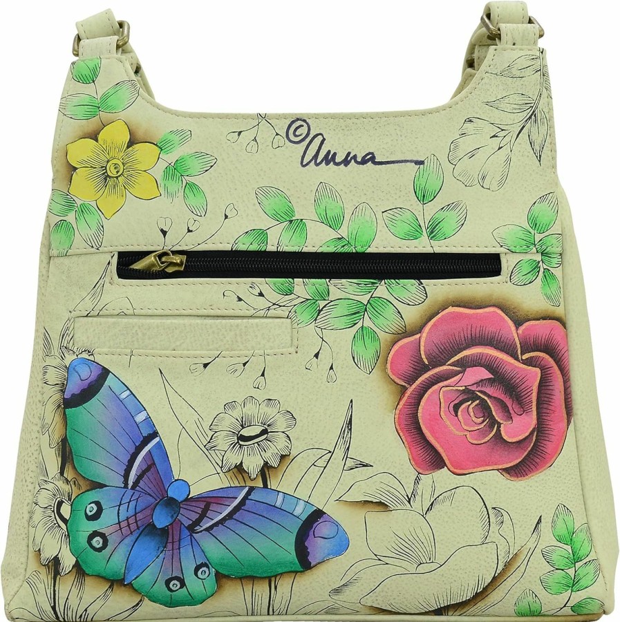 Satchel Handbags | Anna by Anuschka Anna By Anuschka Women Hand Painted Leather Triple Compartment Satchel