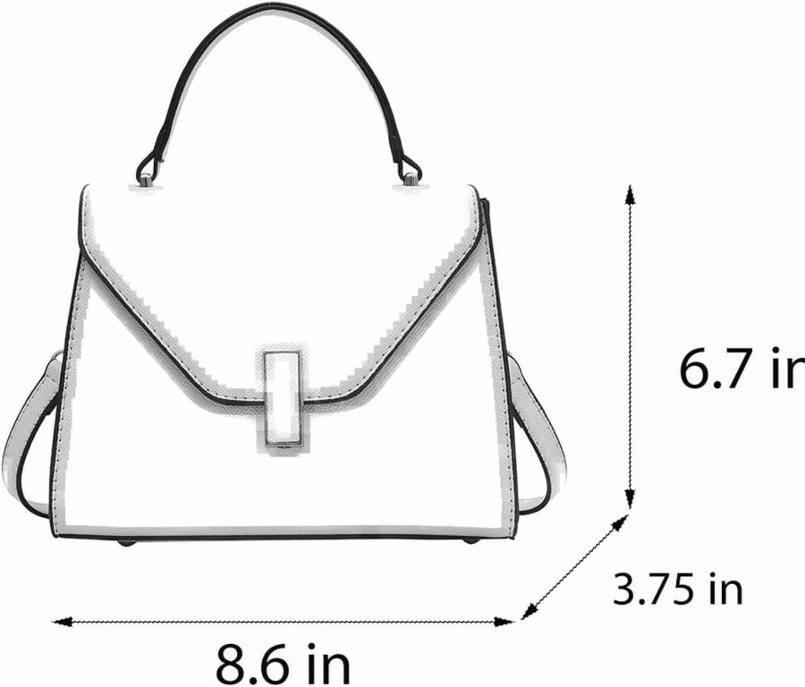 Satchel Handbags | Waiyqju Waiyqju Women'S Vegetarian Small Size Handbag Elegant Small Diagonal Cube Satchel With Rotary Buckle