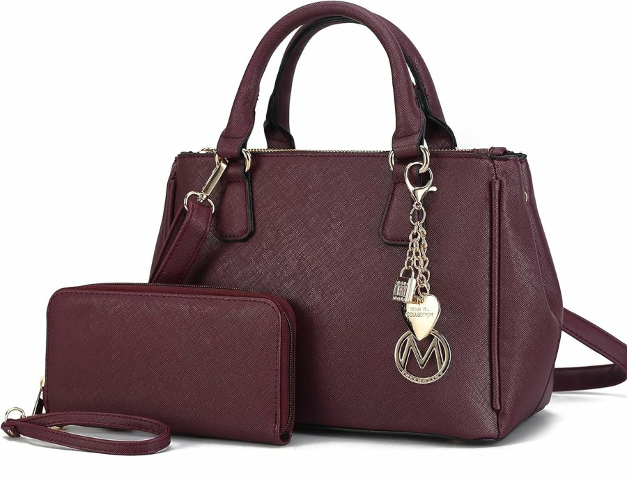 Satchel Handbags | MKF Collection Mkf Collection Satchel Bags For Women With Wristlet Wallet, Vegan Leather Shoulder Pocketbook Handbag Purse